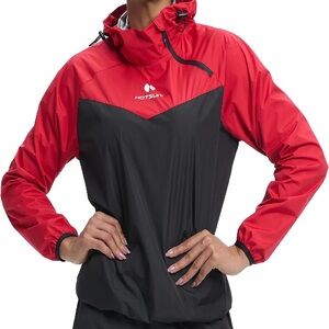 NWT Women's Dynamic Red and Black Sauna Jacket
